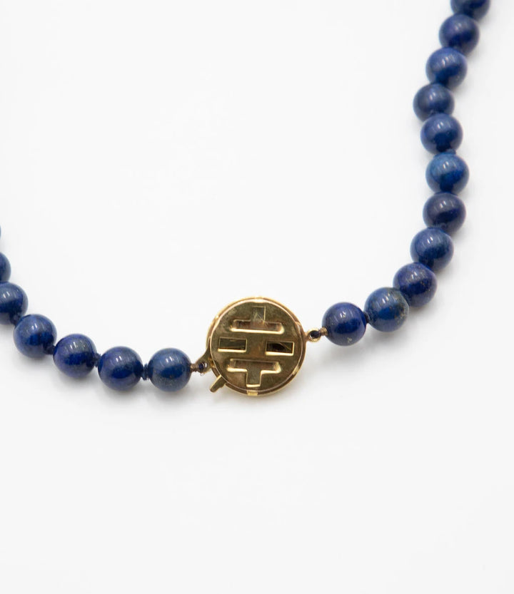 Collier Or jaune et Lapis Lazuli