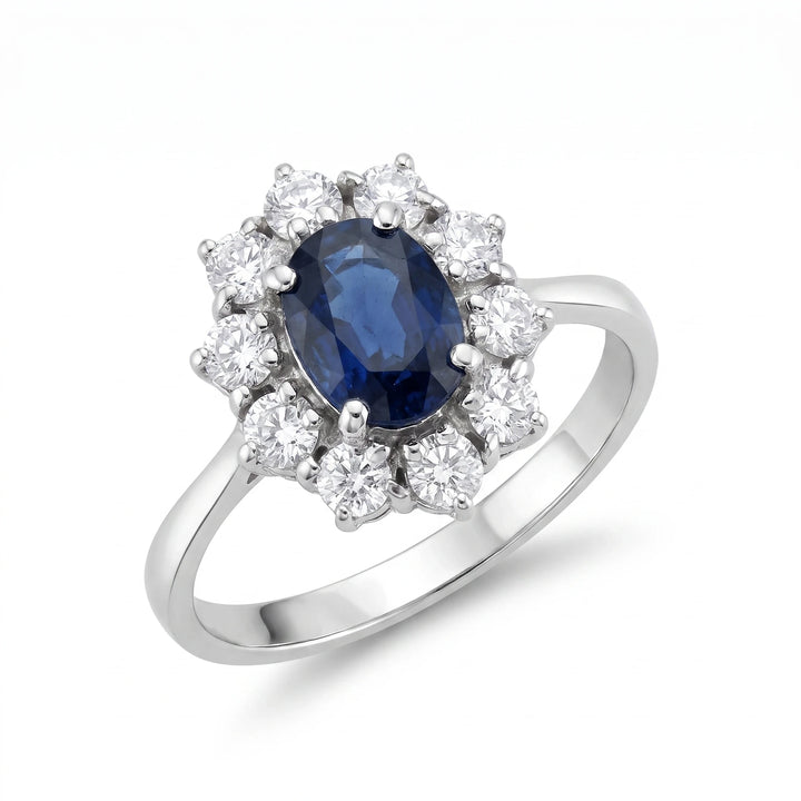 Bague or et Saphir