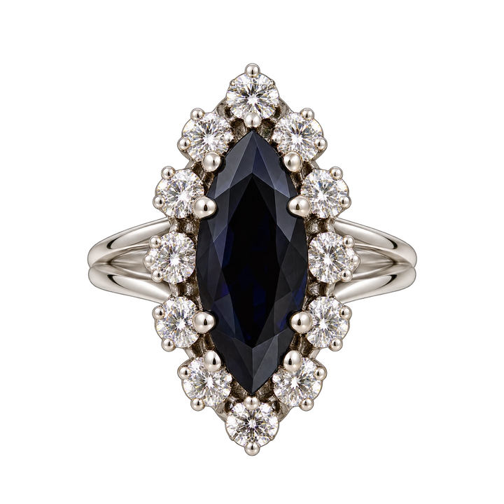 Bague or et Saphir