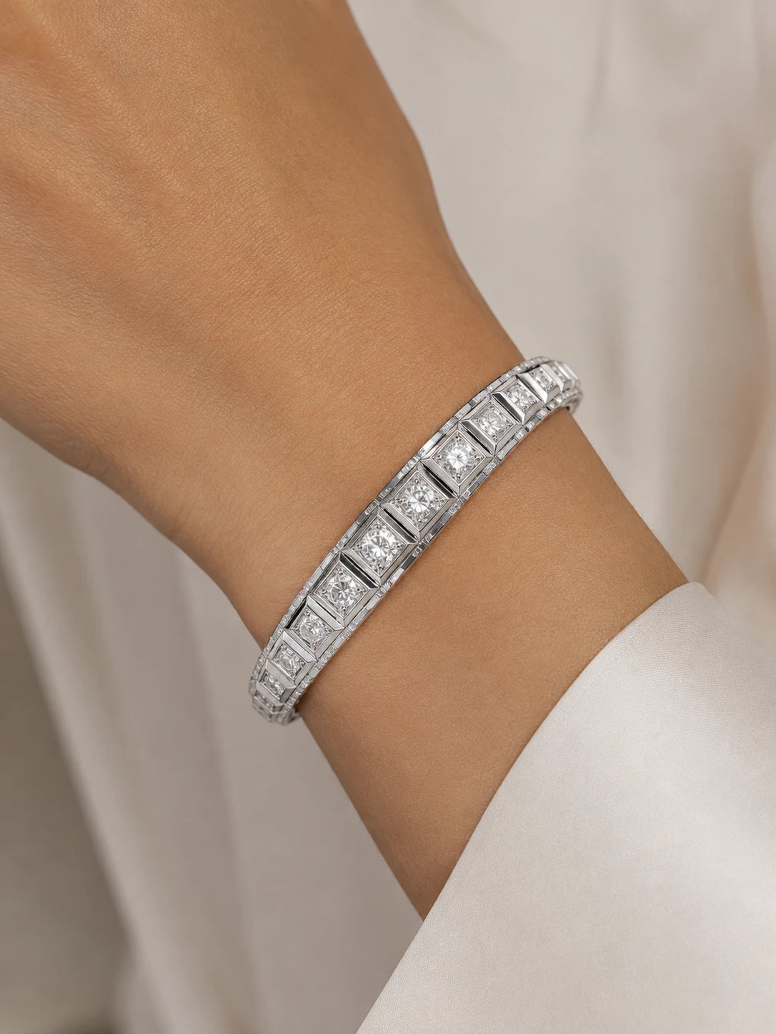 Bracelet or et Diamant