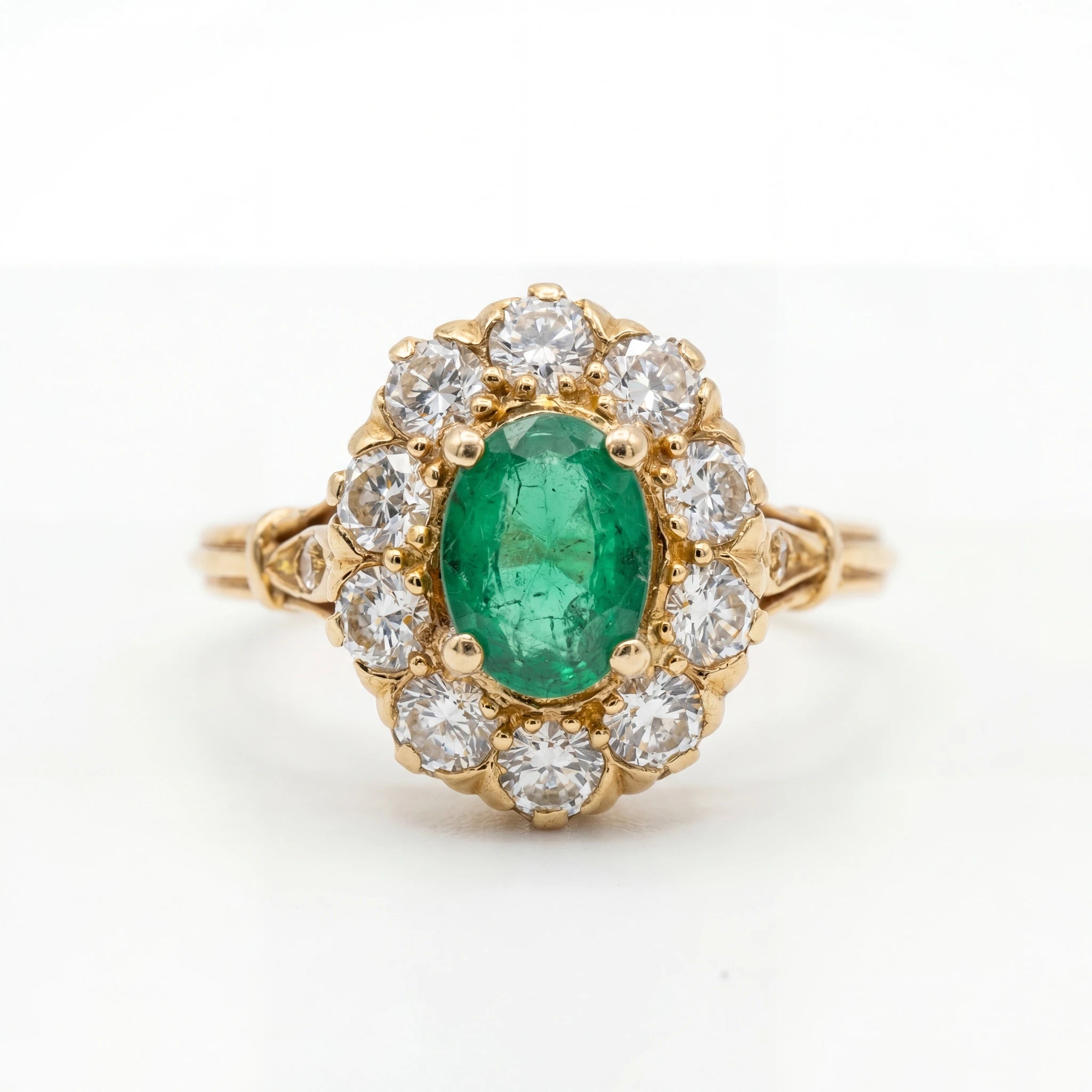 Bague Or jaune et Émeraude