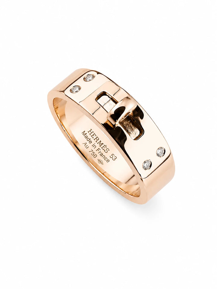 Hermès Bague Kelly or et Diamant