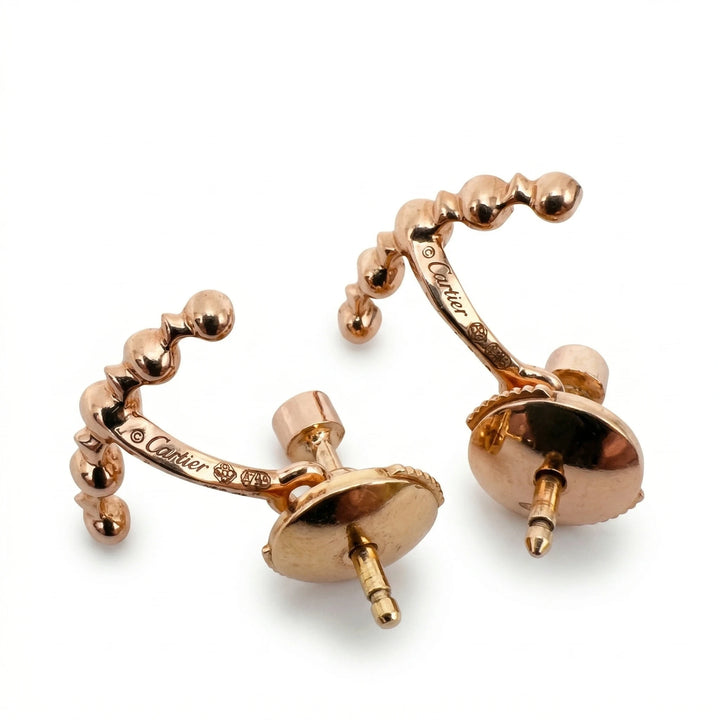 Cartier Boucles d'oreilles Or jaune et Diamant pavage