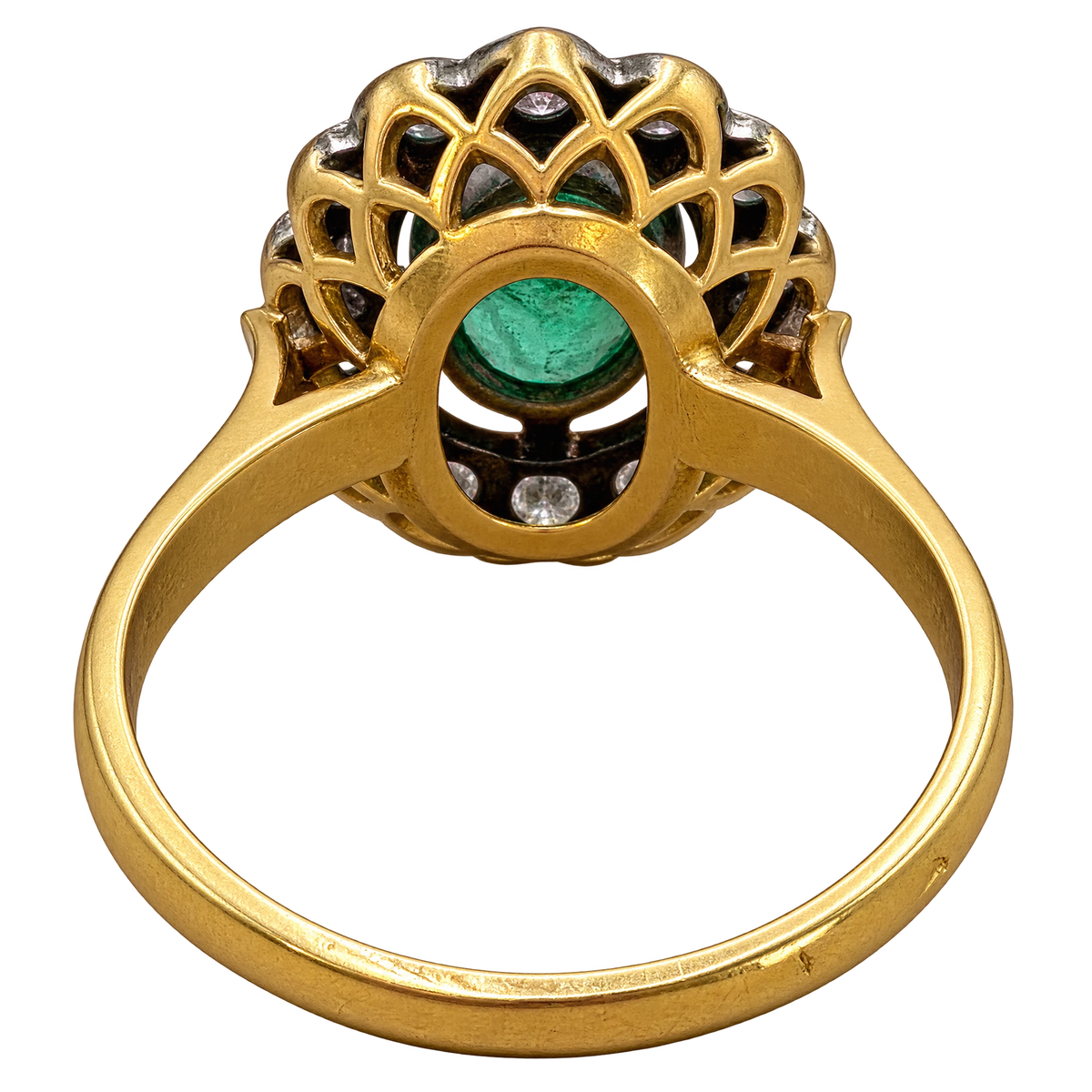 Bague or et Émeraude