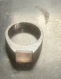 Cartier Bague Tank Or blanc et Quartz rose