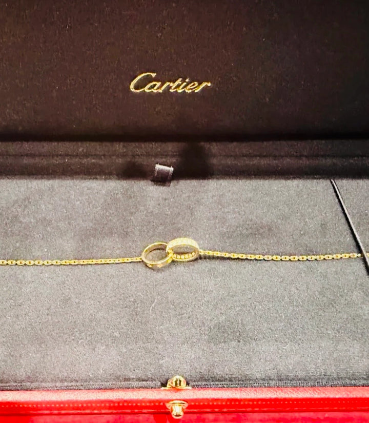 Cartier Bracelet Love Or jaune et Diamant pavage