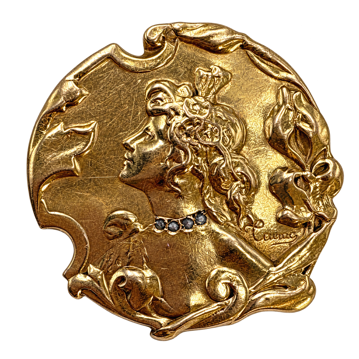 Broche or et Diamants