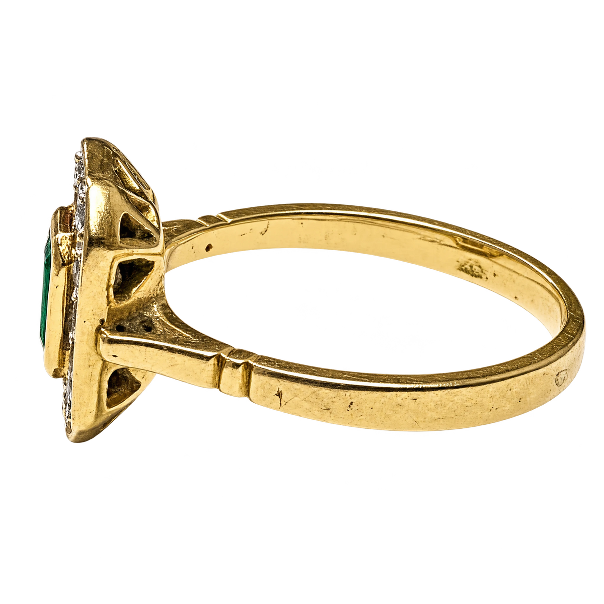 Bague or et Émeraude