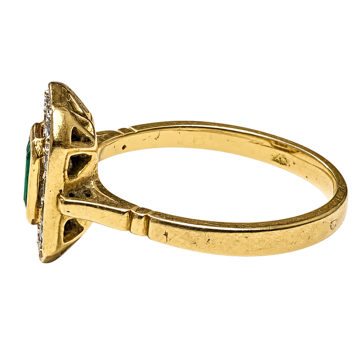 Bague or et Émeraude