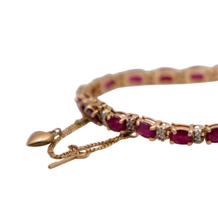 Bracelet Or jaune et Rubis