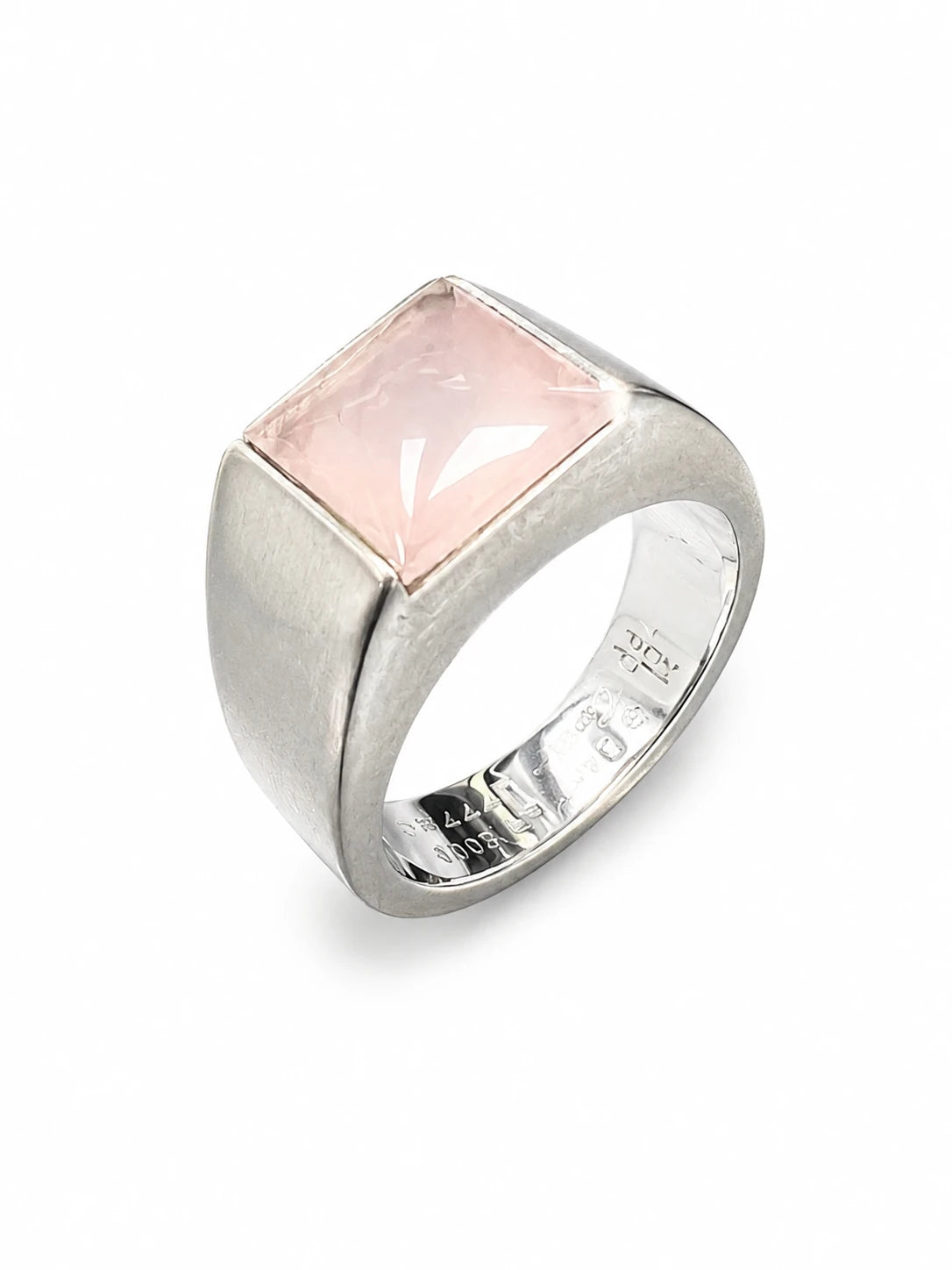 Cartier Bague Tank or et Quartz rose