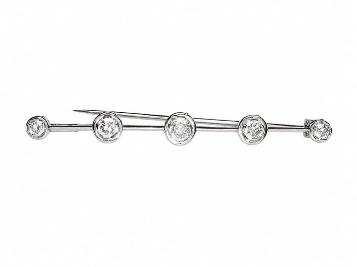 Broche platine et Diamant