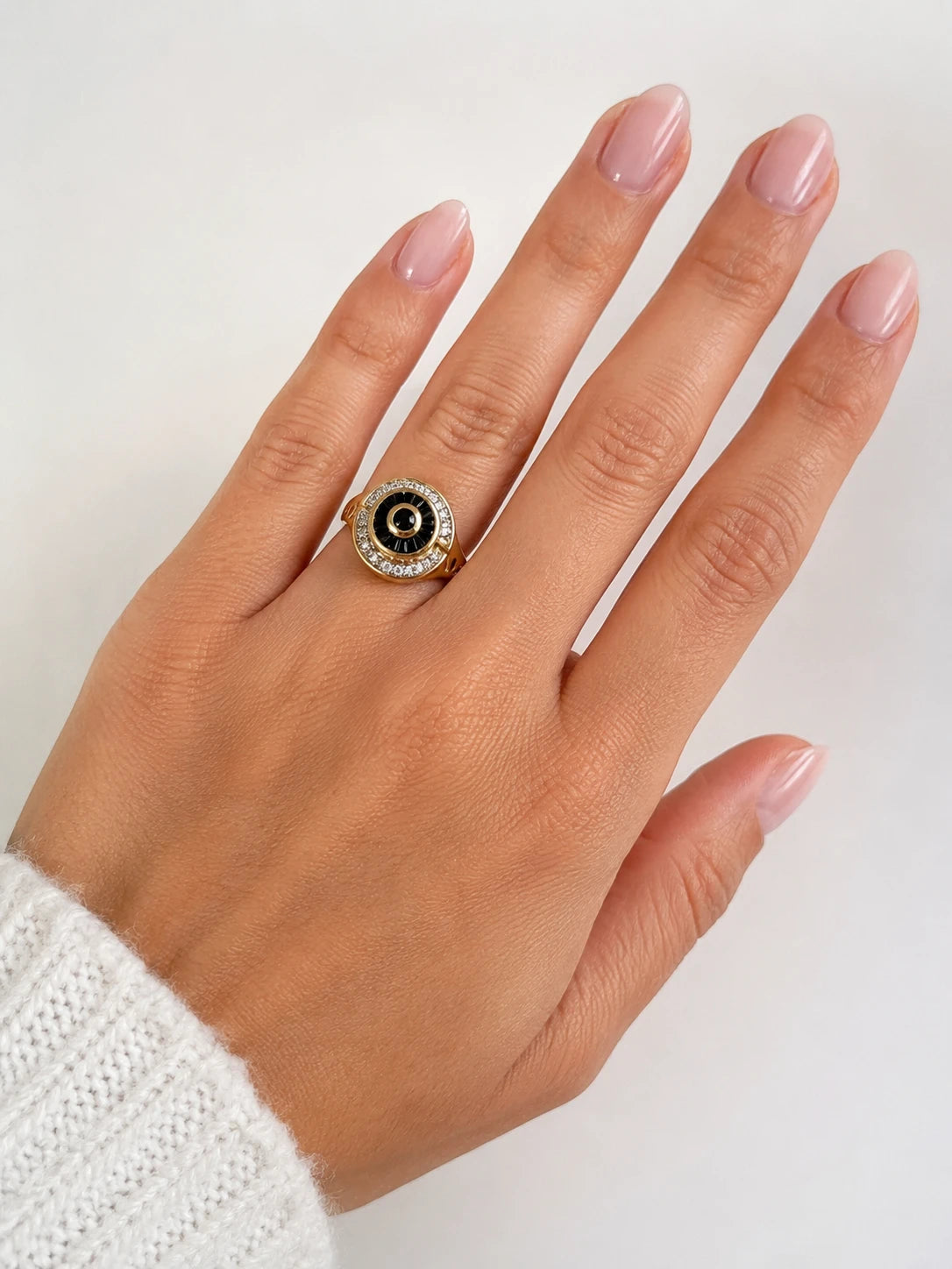 Bague or et Saphir