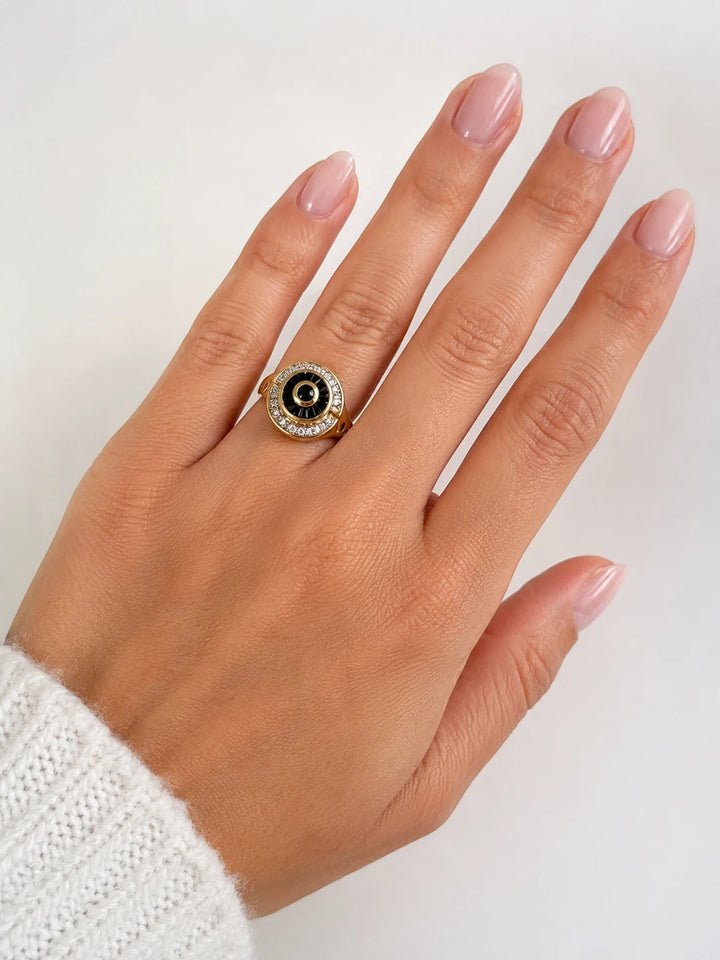 Bague or et Saphir