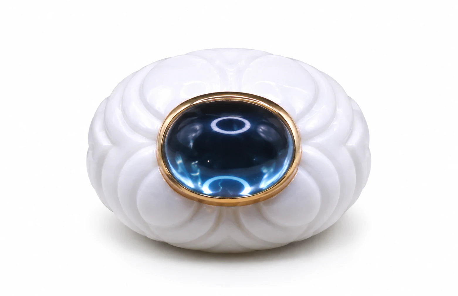 Bulgari Bague Chandra or et Topaze