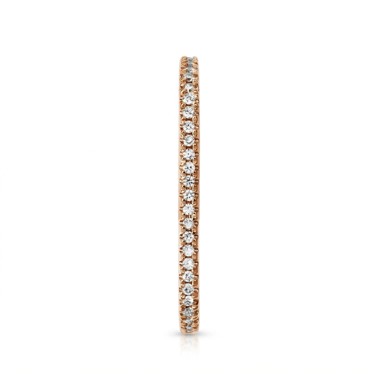 Djula Boucles d'oreilles Single bar or et Diamant pavage