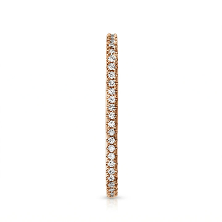 Djula Boucles d'oreilles Single bar or et Diamant pavage