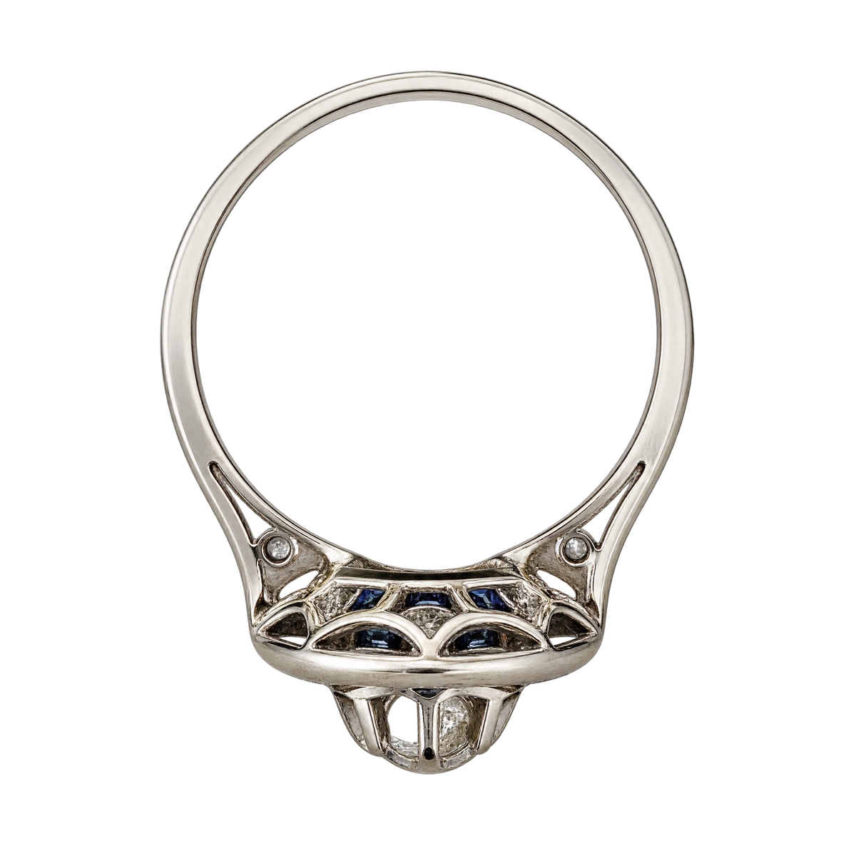 Bague or Diamant et saphir