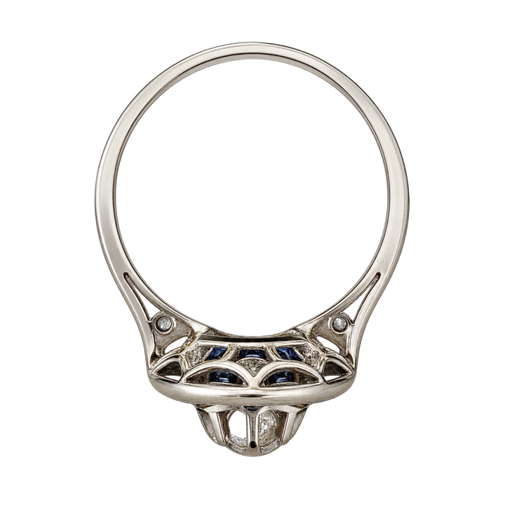 Bague or Diamant et saphir