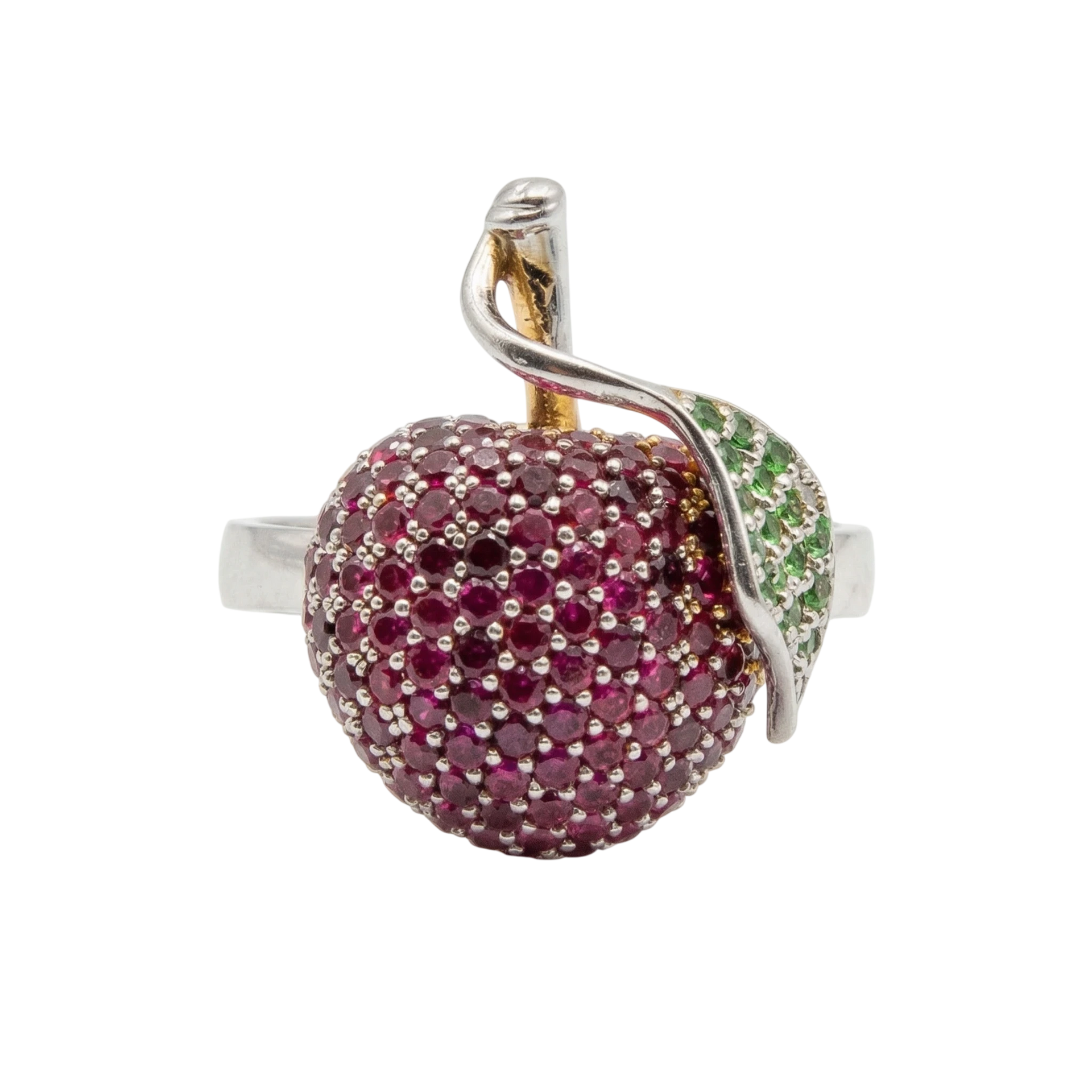 Bague Or blanc et Rubis