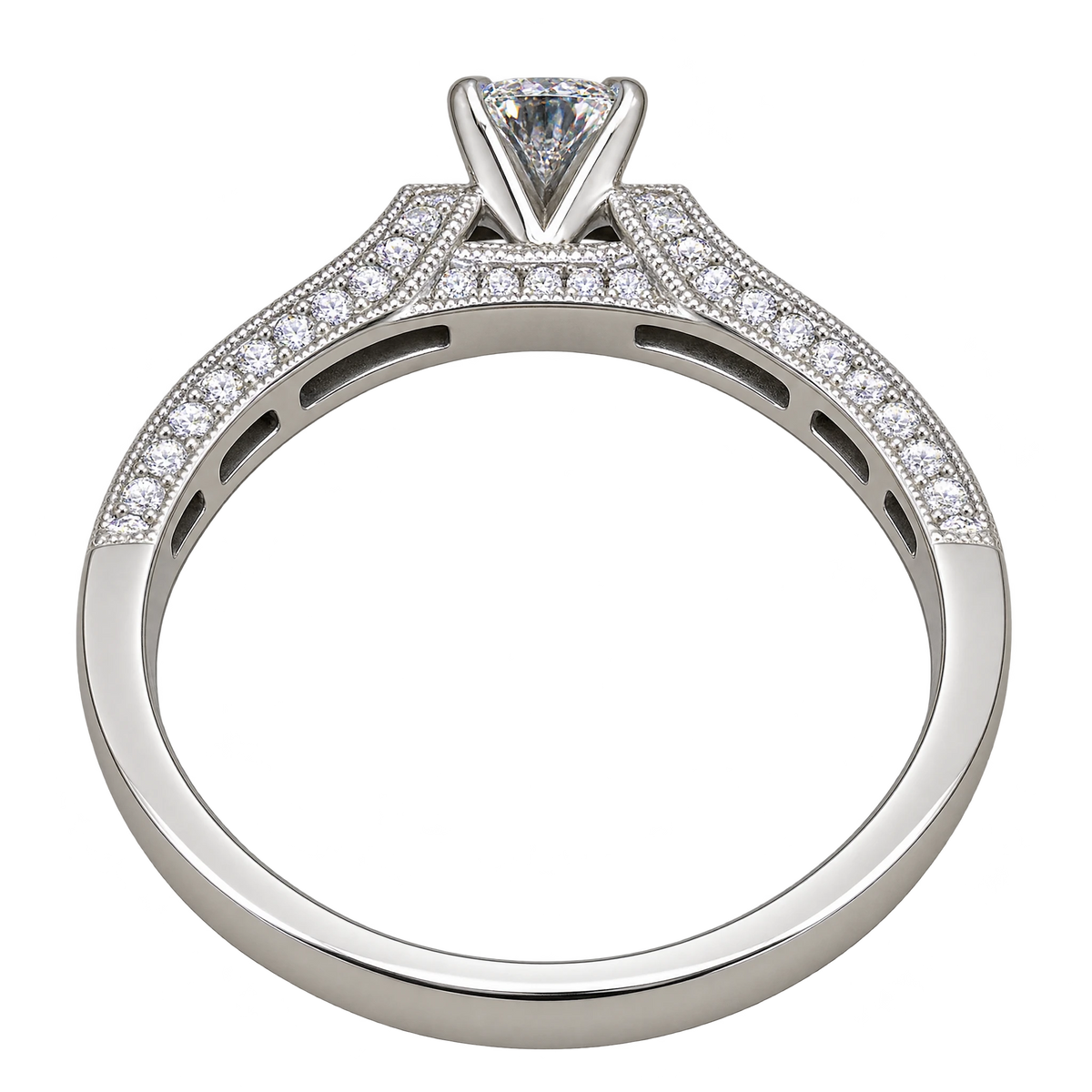 Bague solitaire or et Diamant