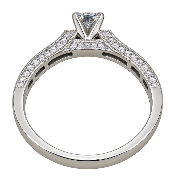 Bague solitaire or et Diamant