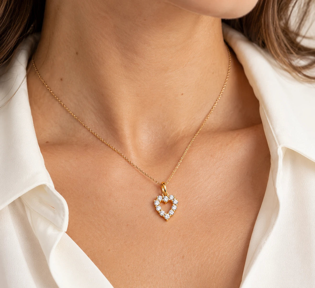 Pendentif or et Diamant