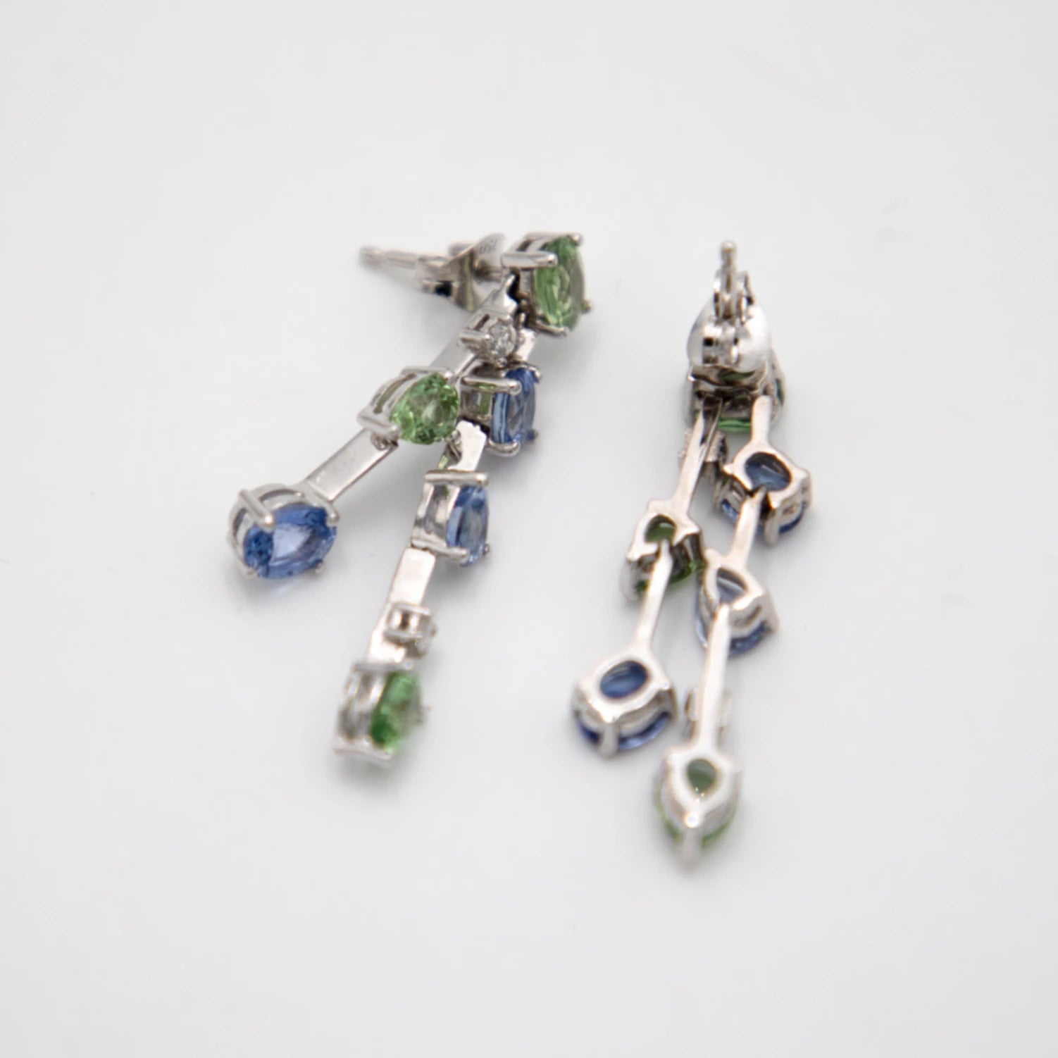 Boucles d'oreilles or et Saphir