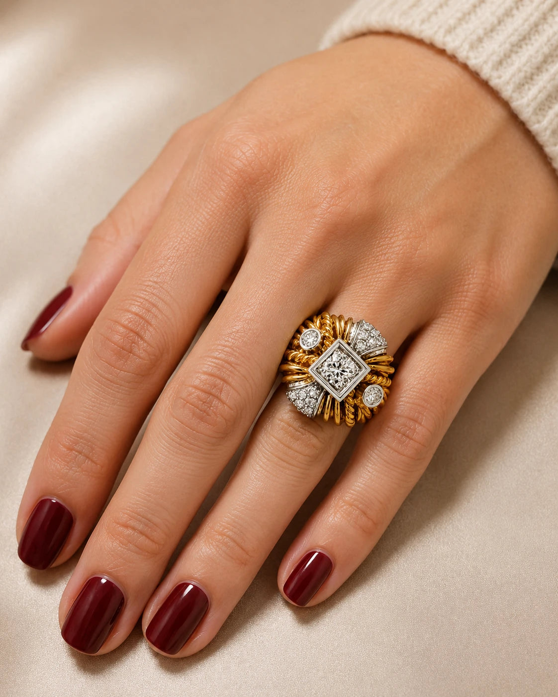 Bague or jaune et Diamants