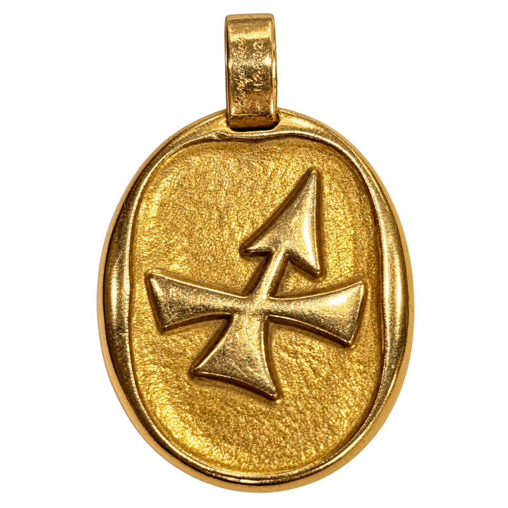 Pendentif Cartier GEORGES LENFANT or jaune