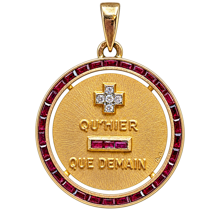 Augis Médaille or et Rubis