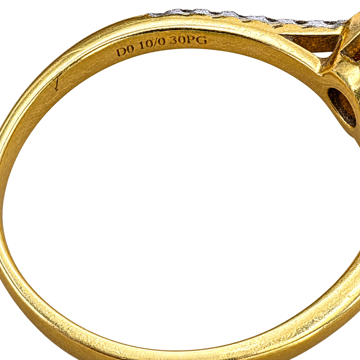 Bague or et Diamant