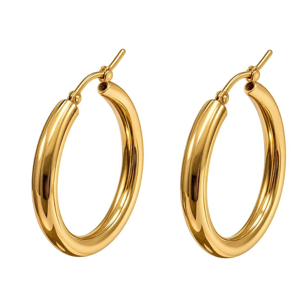 Boucles d'oreilles créoles en or