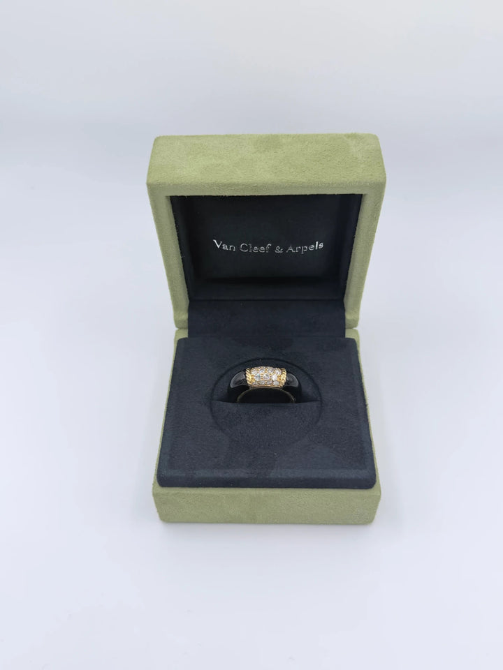 Van Cleef & Arpels Bague Phillipine or et Onyx