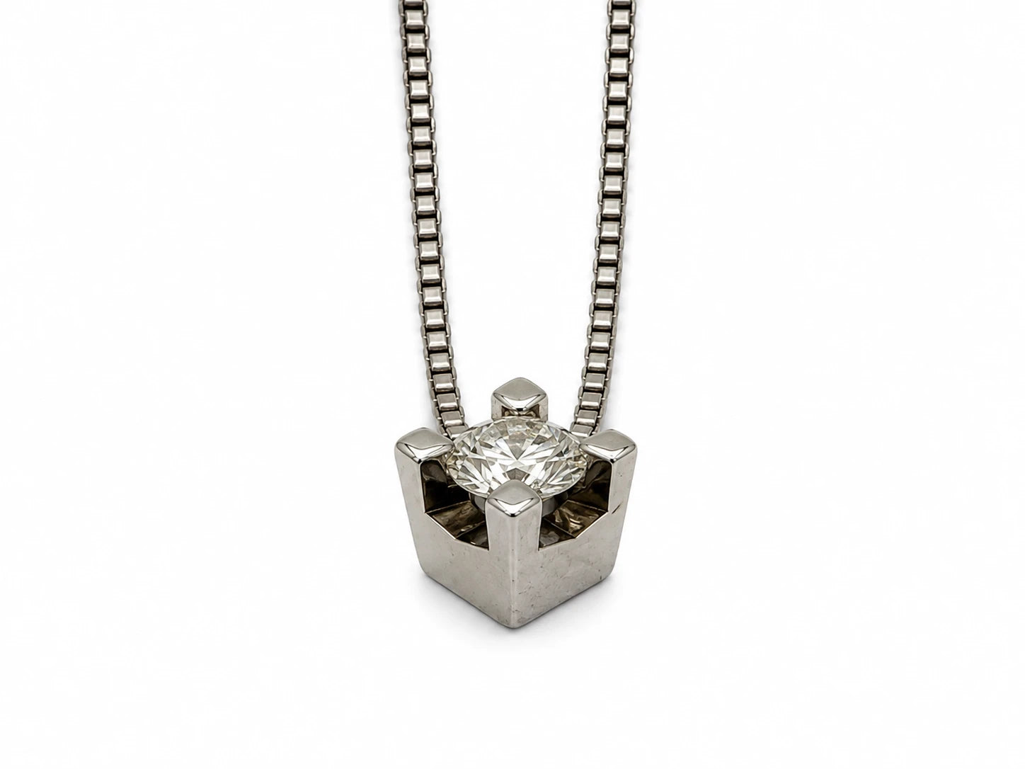 Pendentif or et Diamant