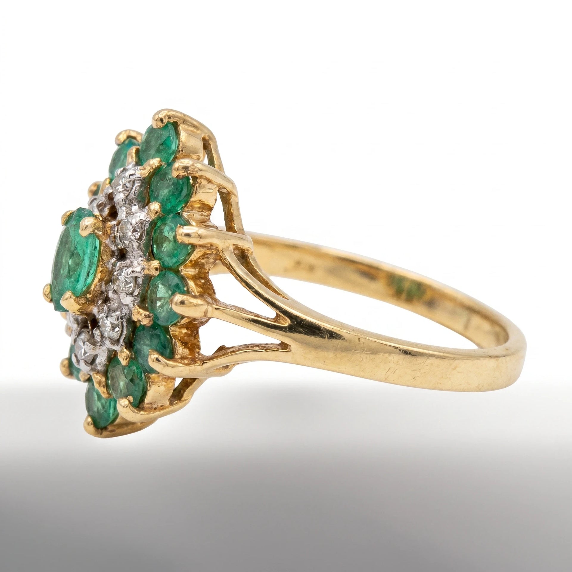 Bague or et Émeraude