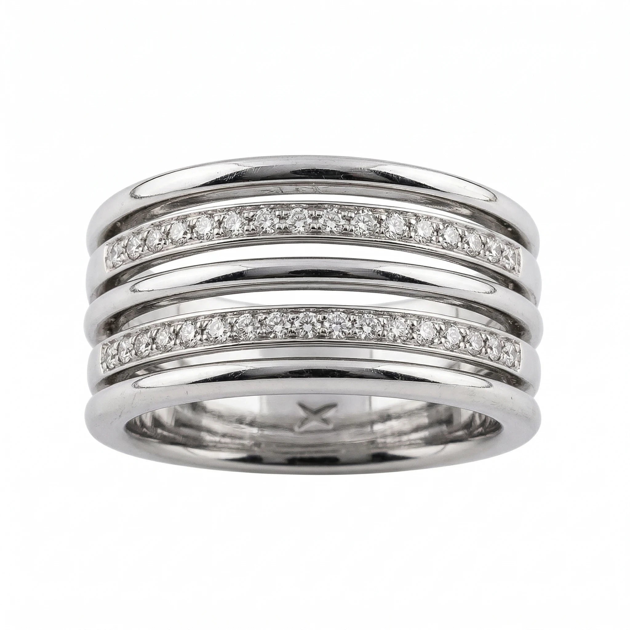 Mauboussin Bague Osez la route de diamants Or blanc et Diamant