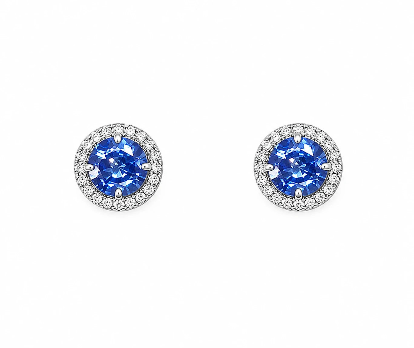 Boucles d'oreilles or et Saphir