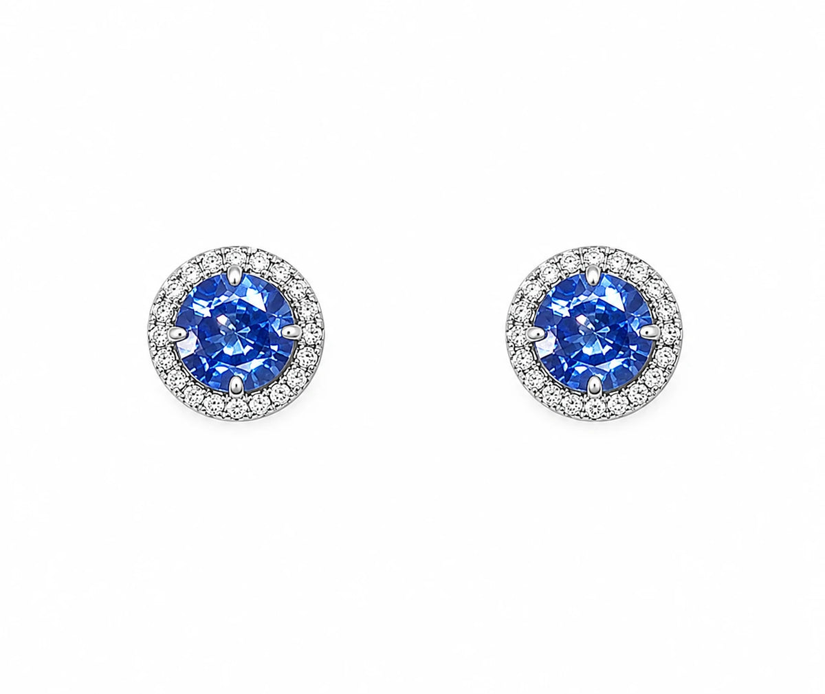 Boucles d'oreilles or et Saphir