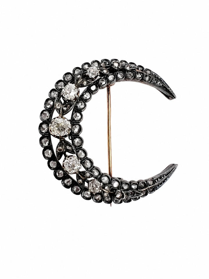 Broche Or rose et Diamant