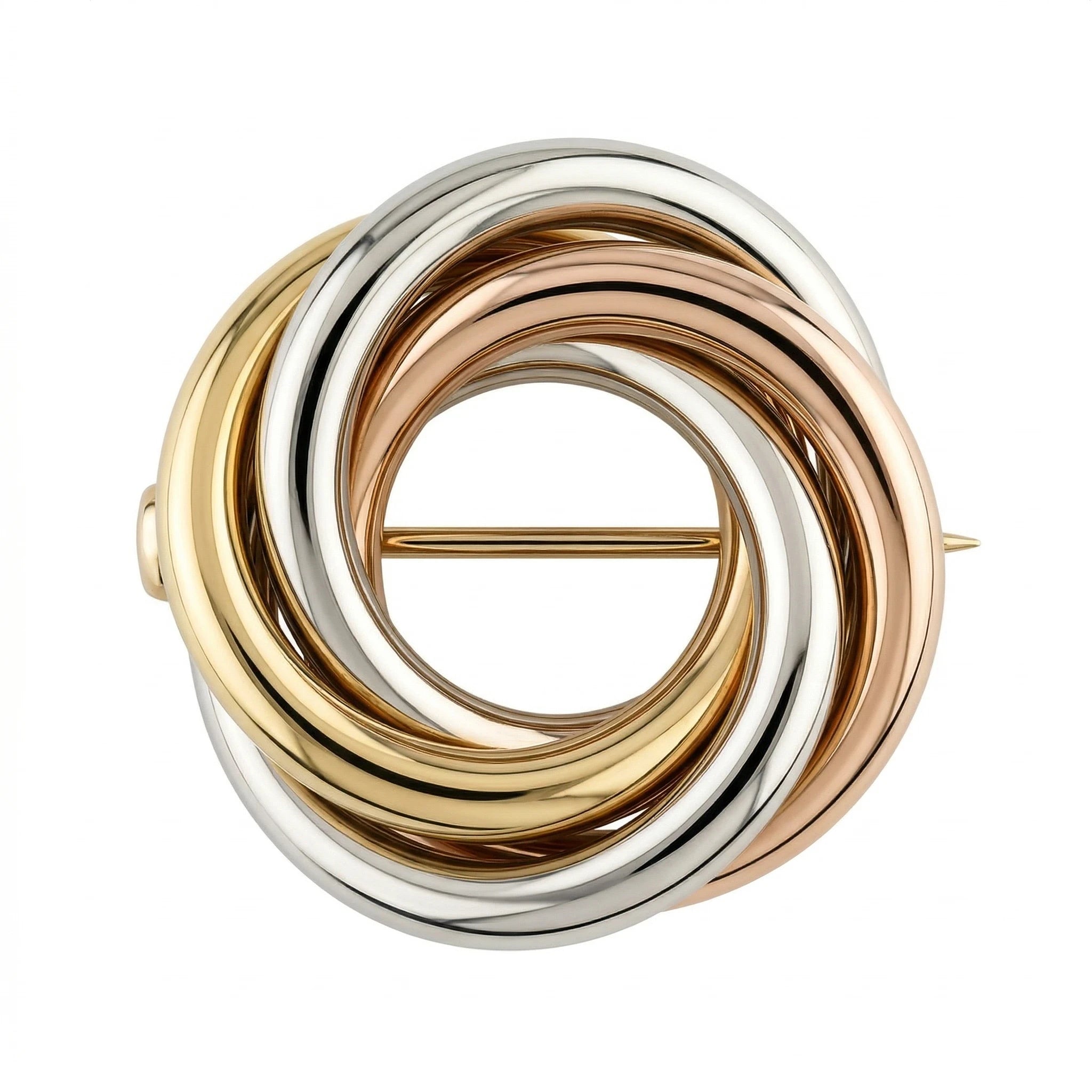 Mauboussin Broche Triple anneaux Or jaune