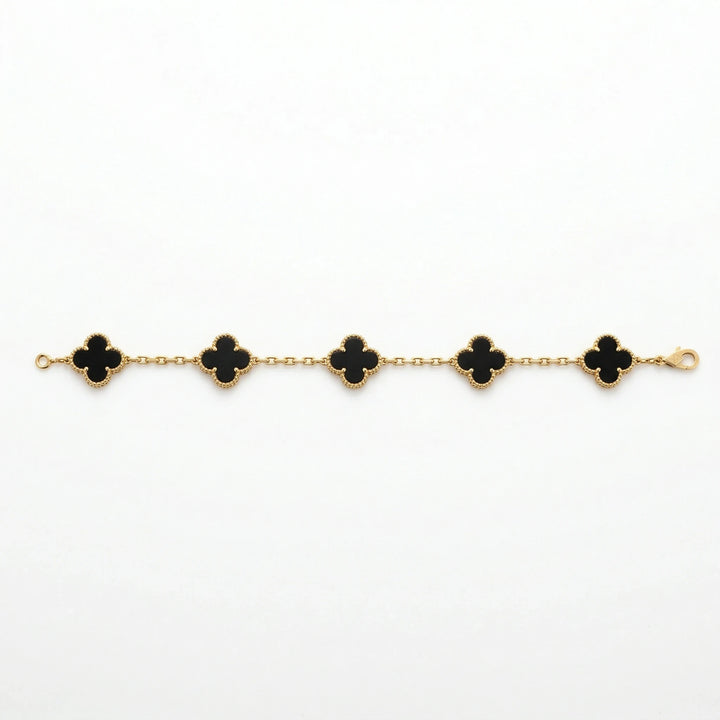 Van Cleef & Arpels Bracelet Alhambra Or jaune et Onyx