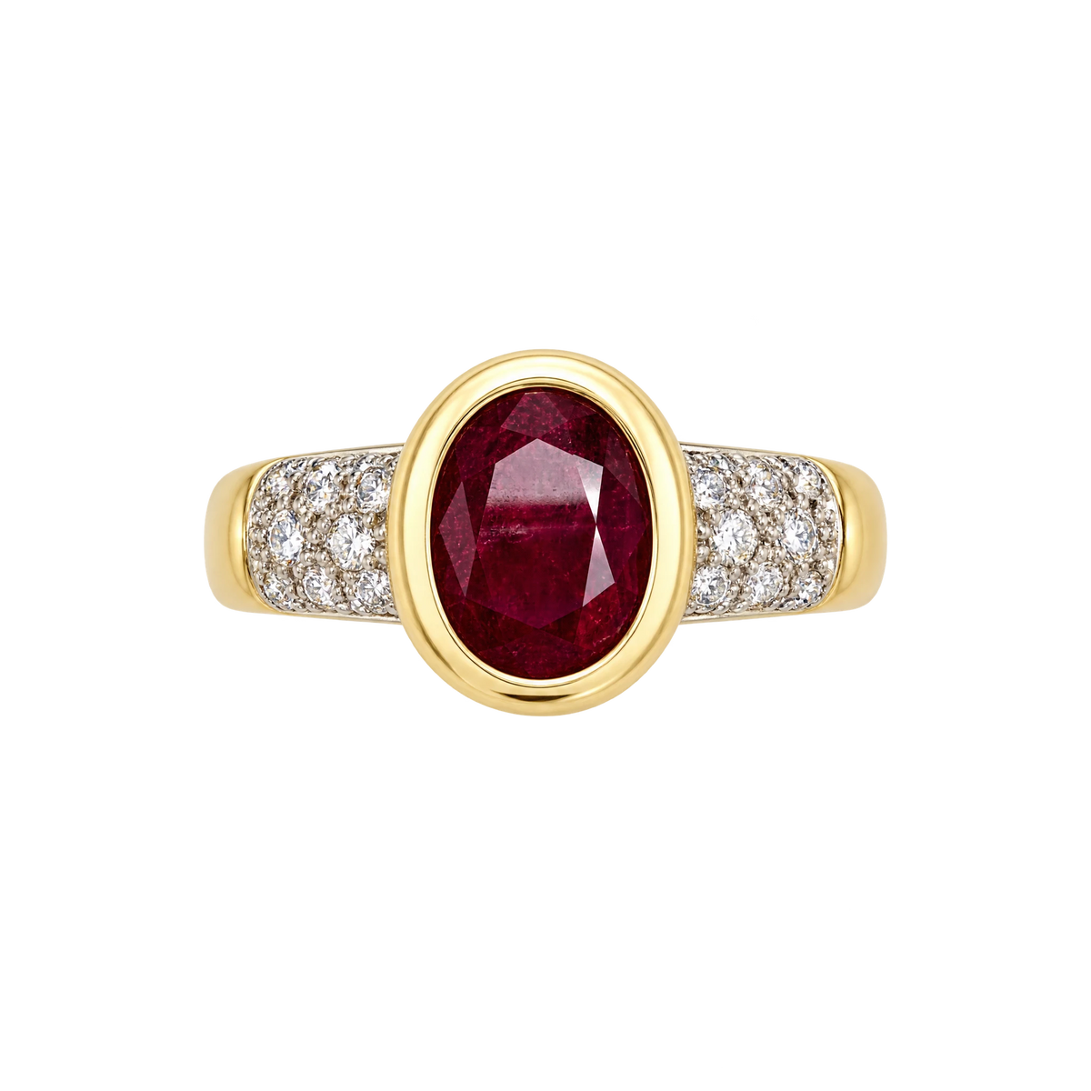 Bague or et Rubis