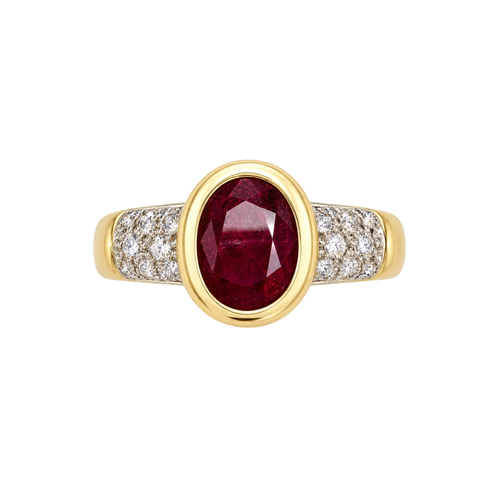 Bague or et Rubis