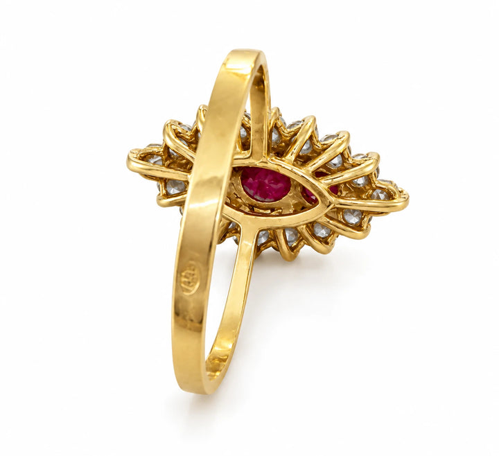 Bague or et Rubis