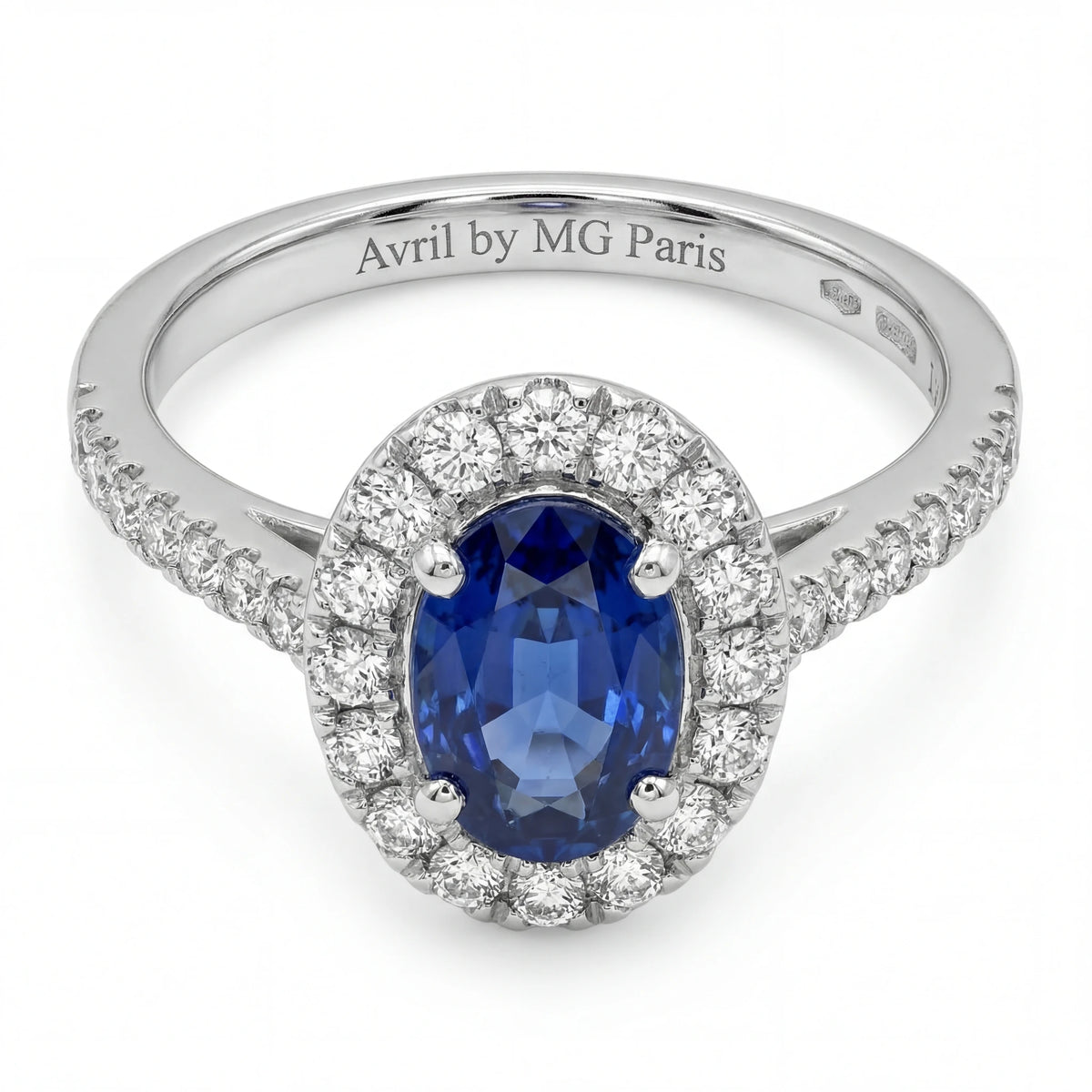April by Bague or et Saphir