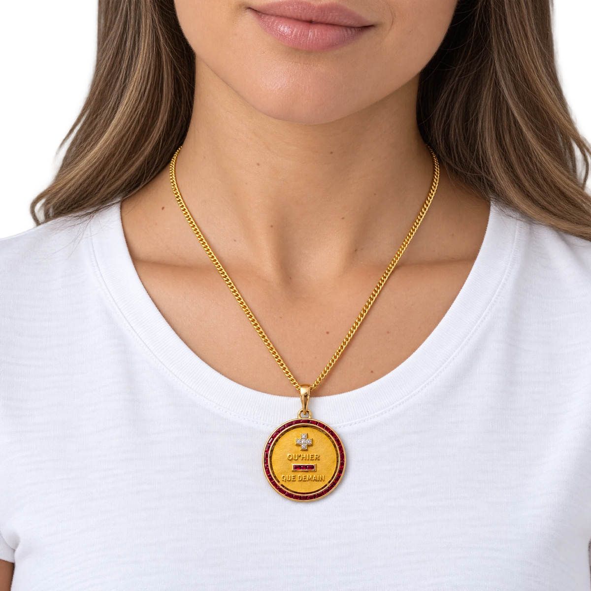 Augis Médaille or et Rubis