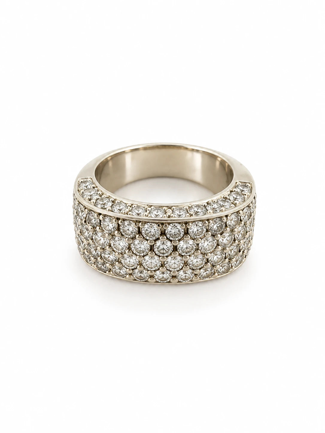 Bague or et Diamant pavage