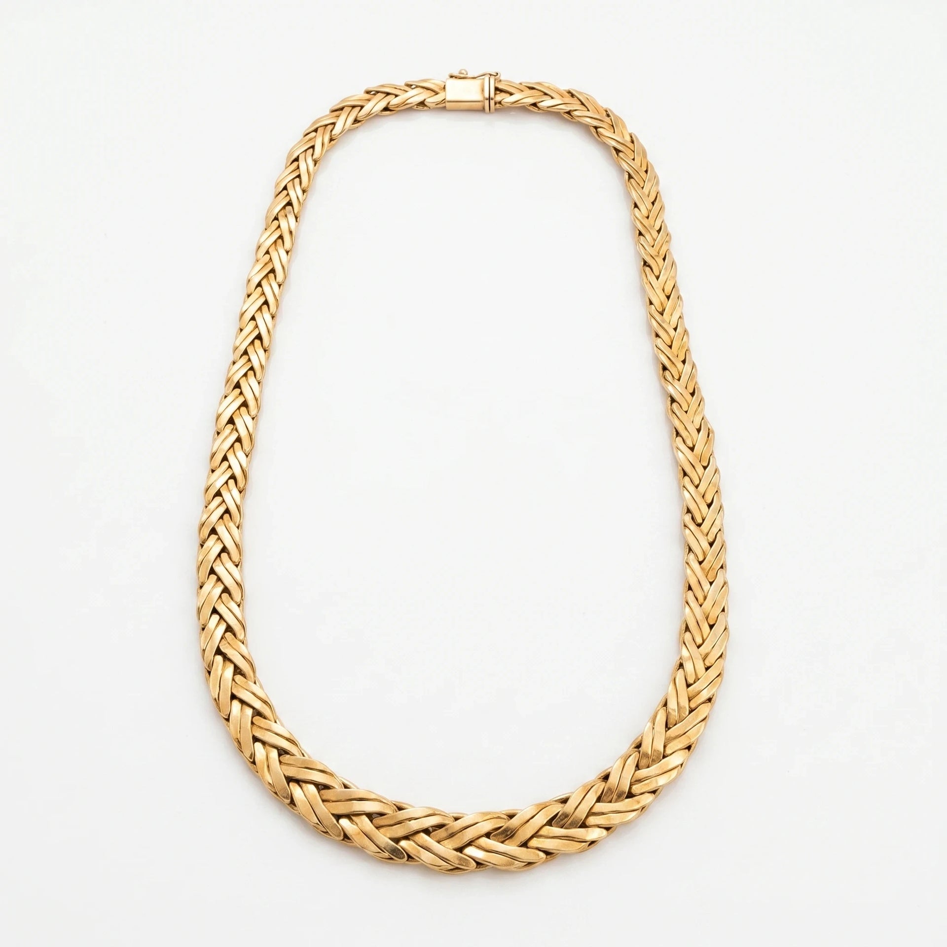 Collier Tressé Or jaune