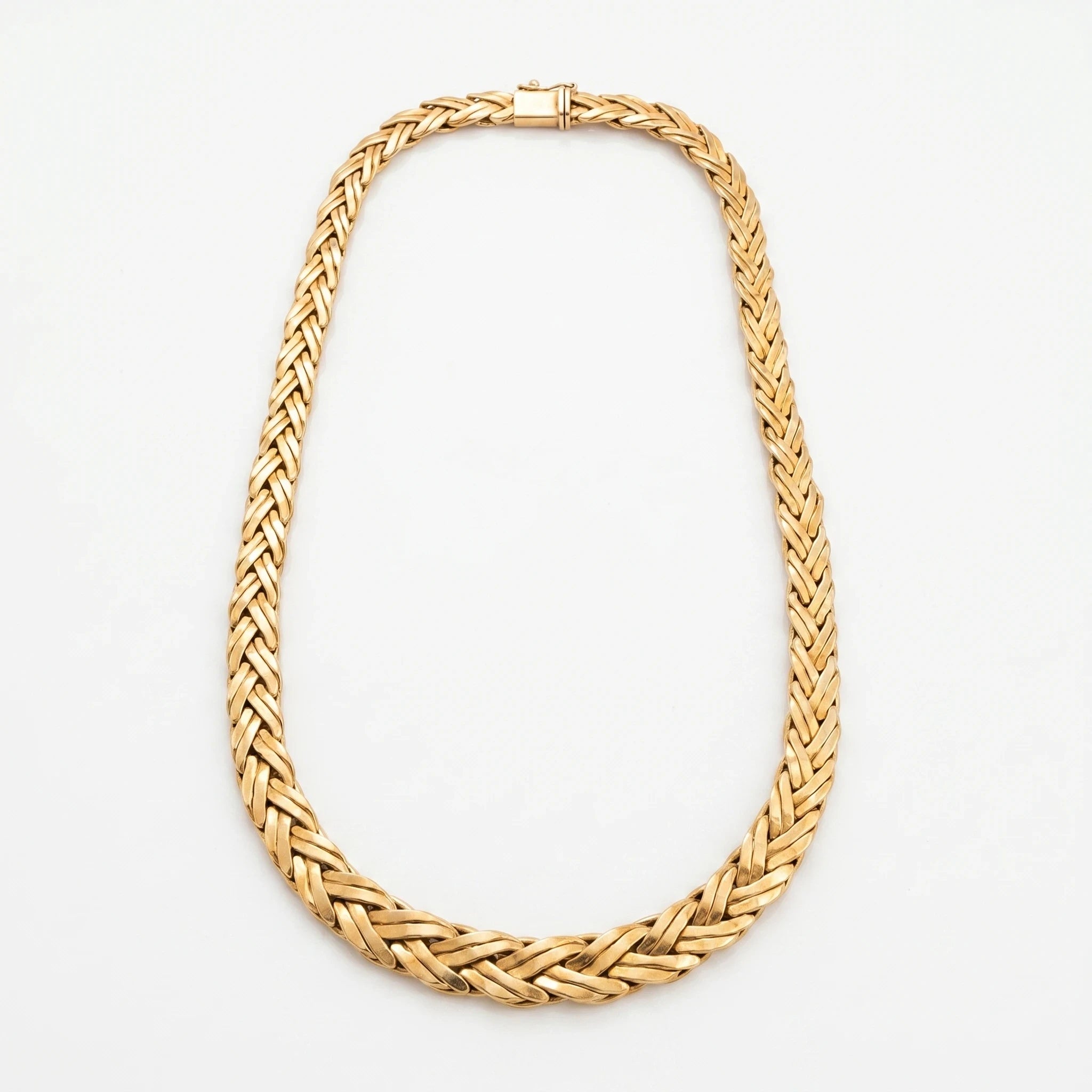 Collier Tressé Or jaune